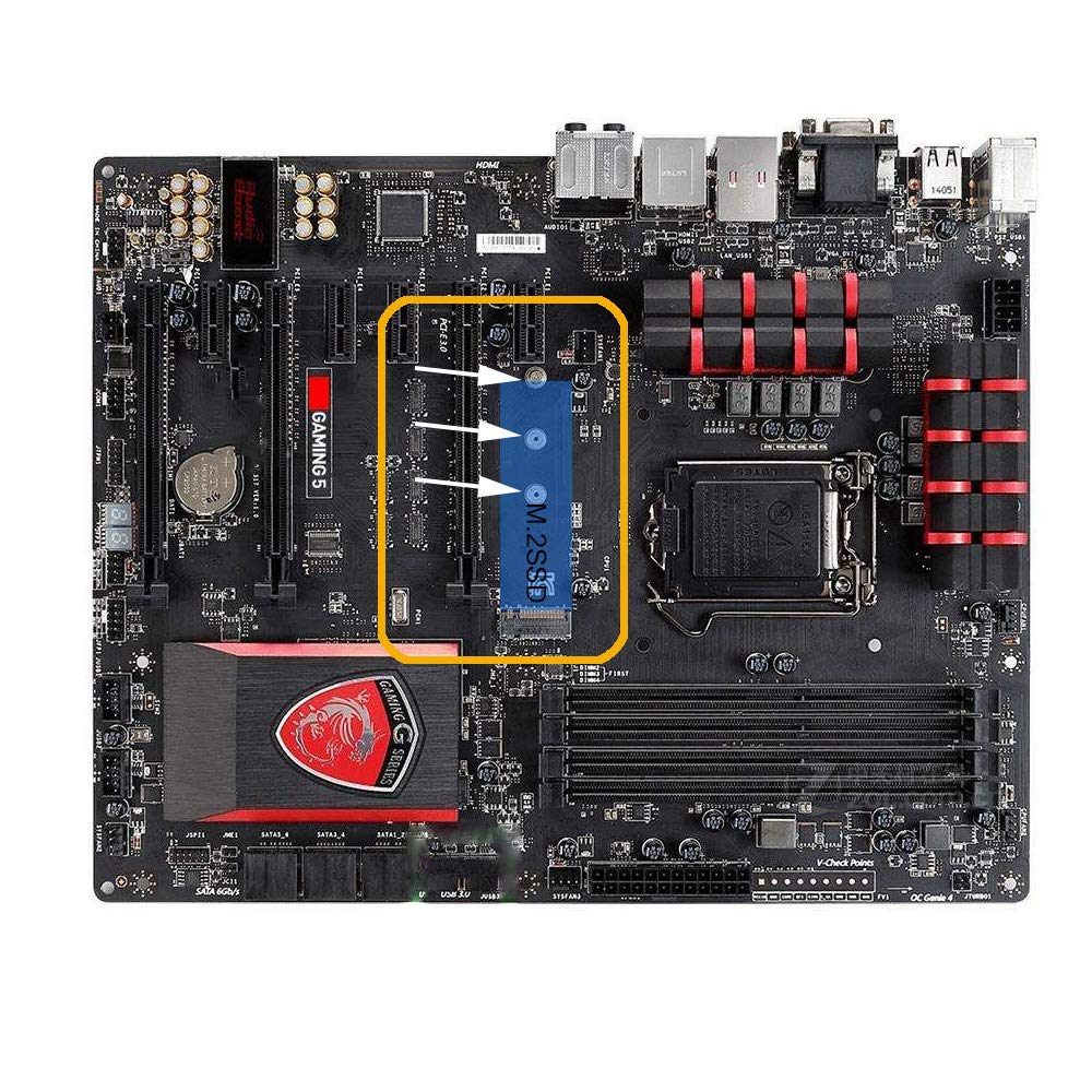 m.2 Screws Kit,PCIe NVMe M.2 SSD Mounting Screws ,Multi-Specification Hard Disk mounting Screws