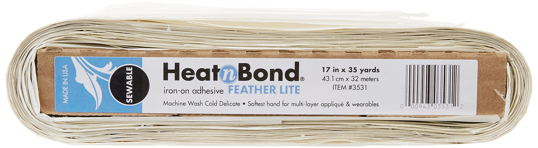 FeatherLite Iron-On Adhesive, 17 Inches x 35 Yards,White