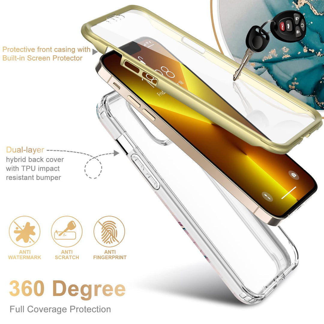 Esdot for iPhone 13 Pro Max Case with Built-in Screen P