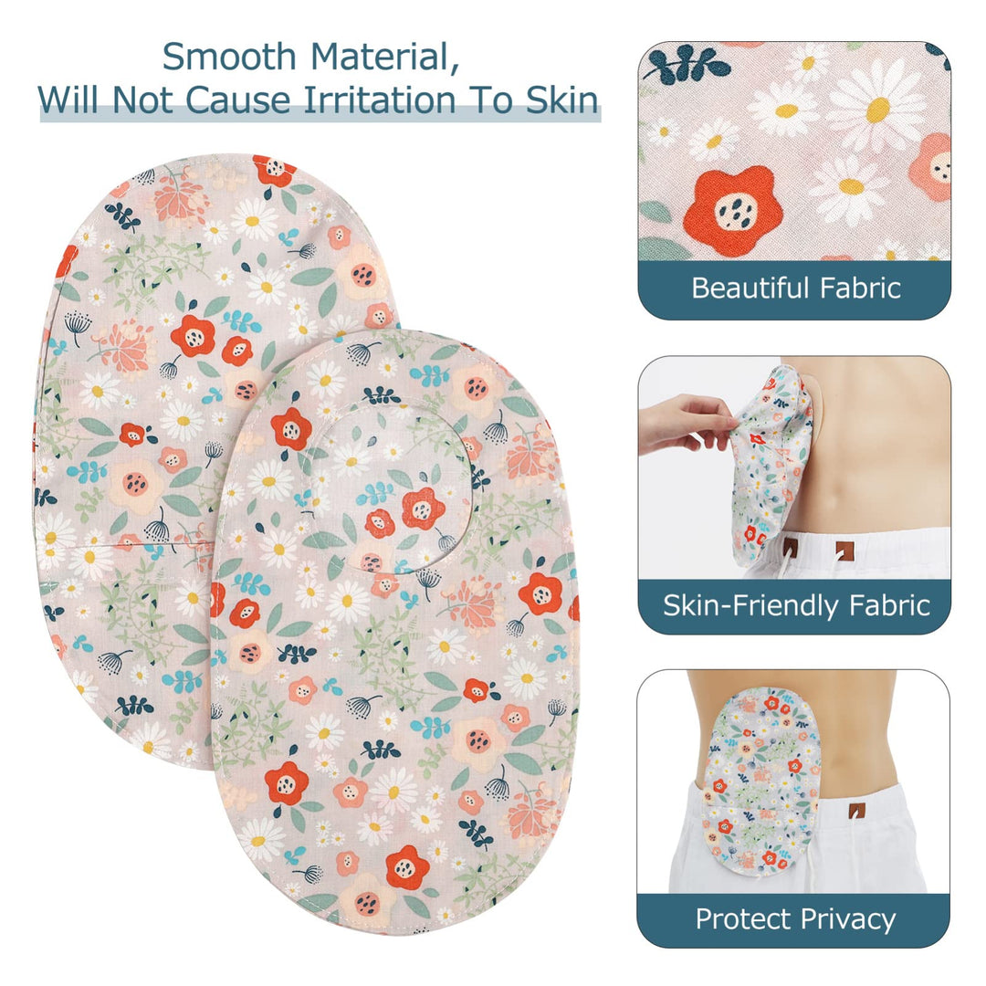 DOITOOL 2pcs Ostomy Bag Covers Stretchy Colostomy Bag Cover Universal Ostomy Pouch Covers Ostomy Medical Supplies
