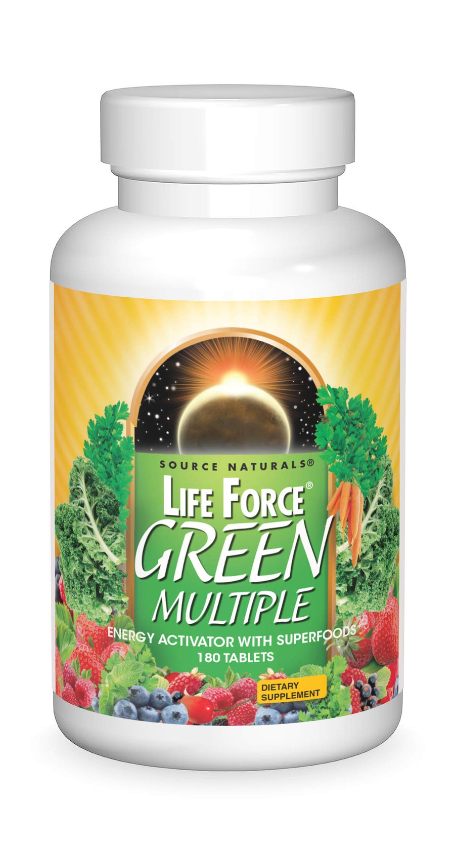 Life Force Green Multiple, Energy Activator with Superfoods* -180 Tablets