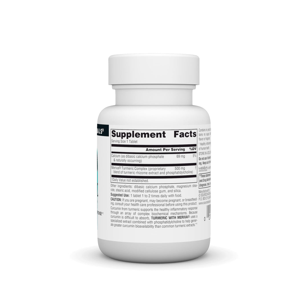 Source Naturals Turmeric with Meriva, for Healthy Inflammatory Response*, 500mg - 30 Tablets