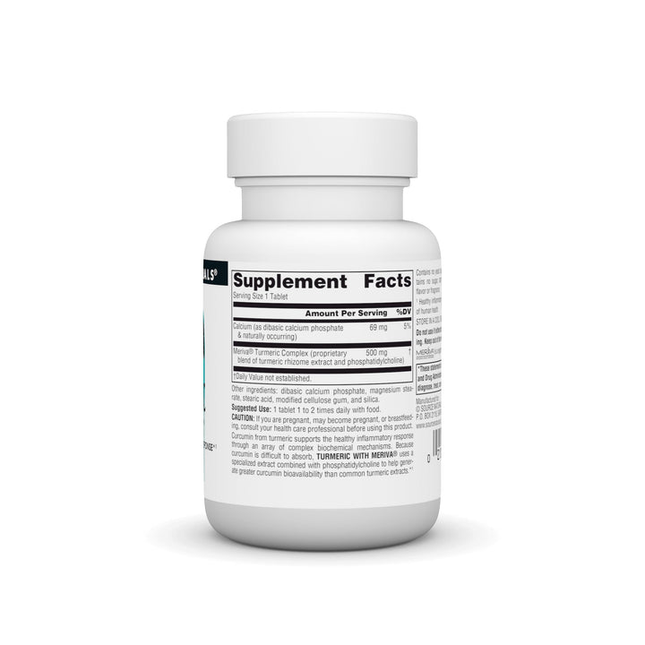 Source Naturals Turmeric with Meriva, for Healthy Inflammatory Response*, 500mg - 30 Tablets