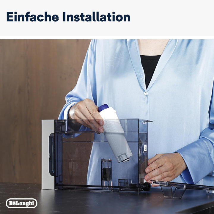 De'Longhi DLSC002 BPA-Free Water Filter Replacement, Pack of 1, White