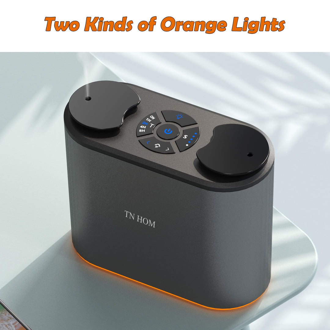 Waterless Essential Oil Diffuser - Portable Nebulizer Aroma Diffuser Battery Operated Cordless, No Water Oils Aromatherapy Diffuser, Luxury Scents Diffuser Electrico for Car Home Hotel (Grey)