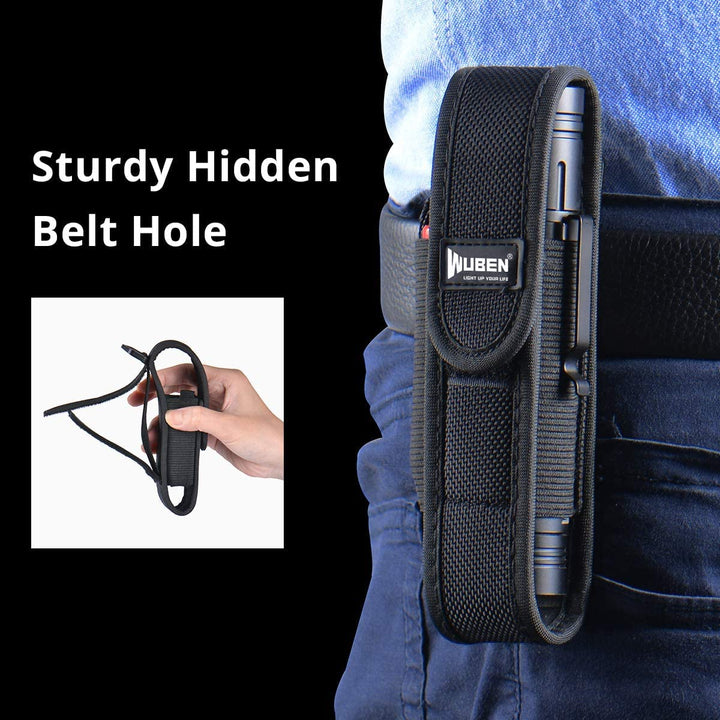 WUBEN Tactical Flashlight Nylon Holster, Adjustable Hea