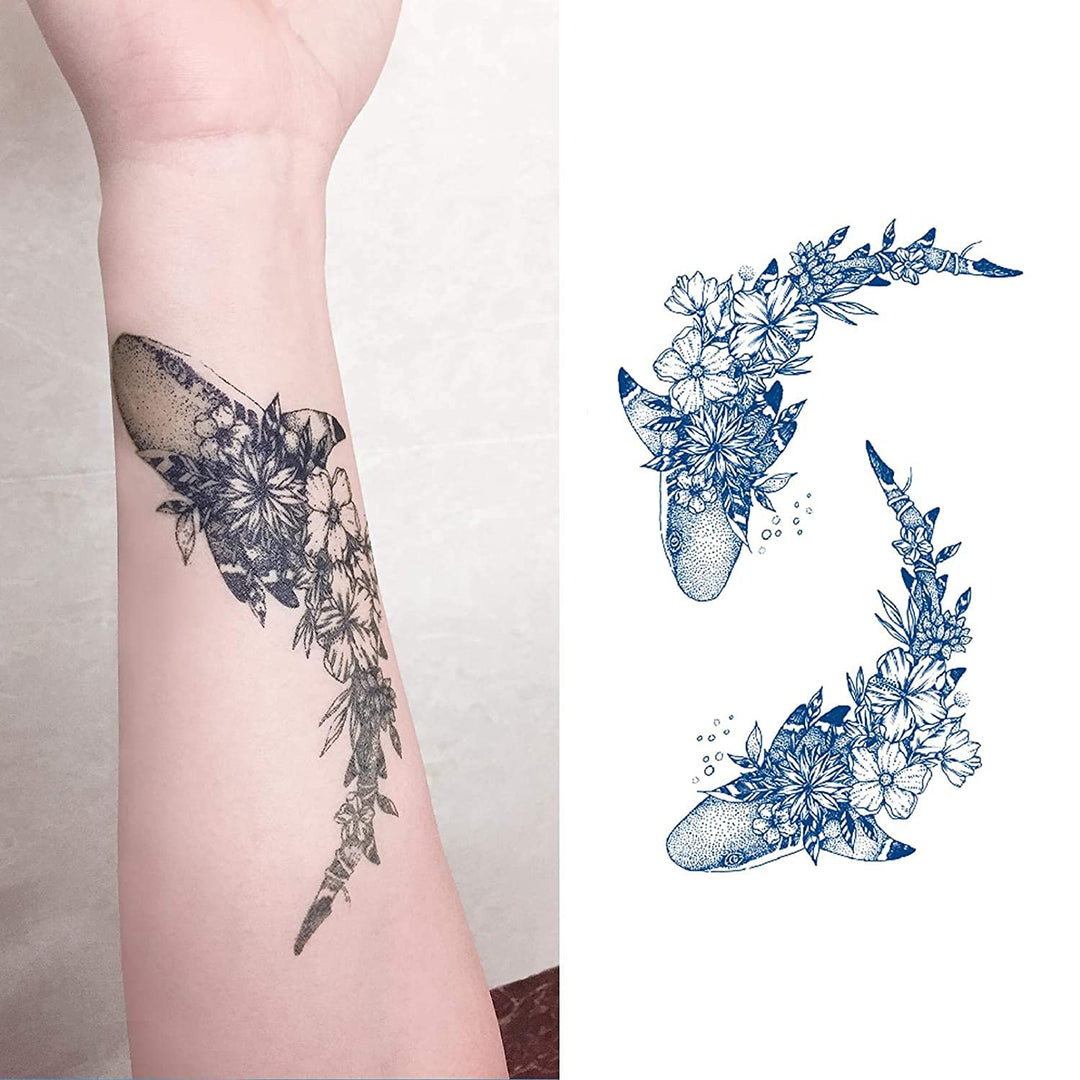 Semi-Permanent Tattoos for Women Men and Kids,Realistic Temporary Tattoo Waterproof and Long-Lasting 2 Weeks