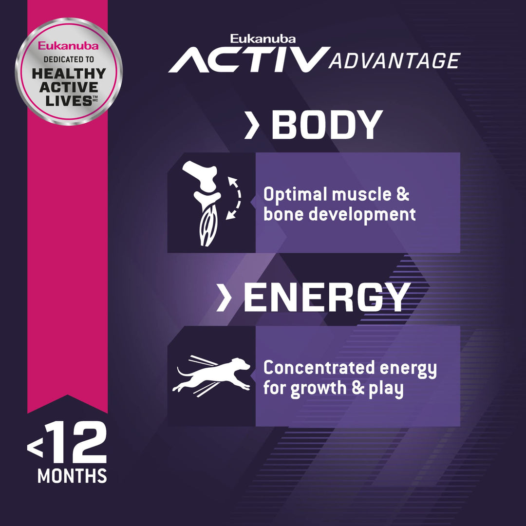 Dry Large Breed Puppy Food, Dry Dog Food for Puppies with Protein, DHA and Vitamins to Support Healthy Growth, 30 lb Bag