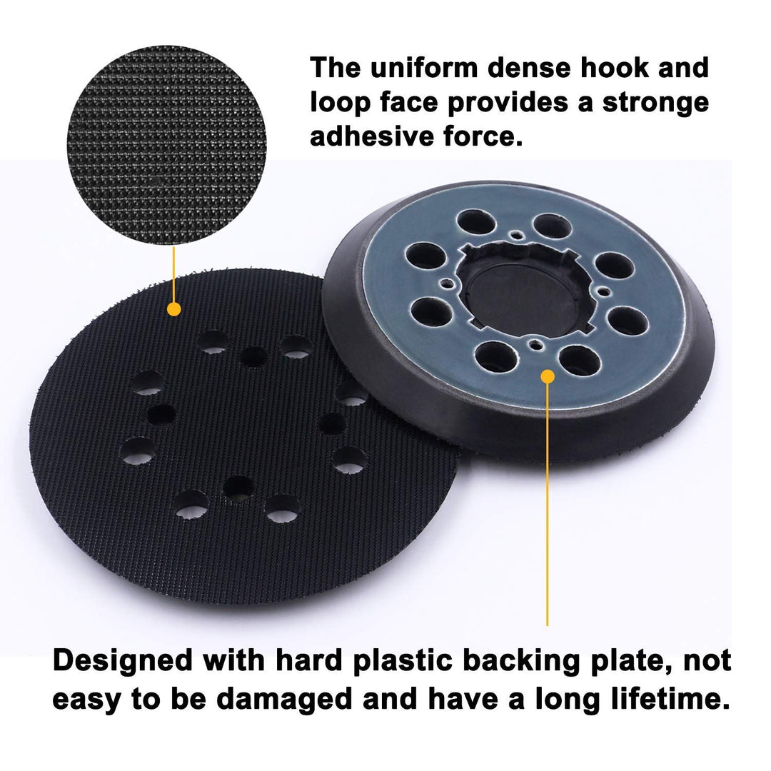 5-Inch Hook and Loop Replacement Sander Pad,Fit for DWE6423,DWE6423K,DWE6421,DWE6421K,DCW210B,Compatible with DEWALT Random Orbit Sander DWE64233, N329079 Parts