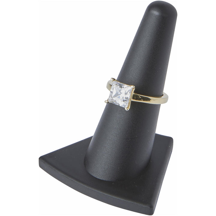 Plymor Black Rubber Ring Finger Display, Single on Tria