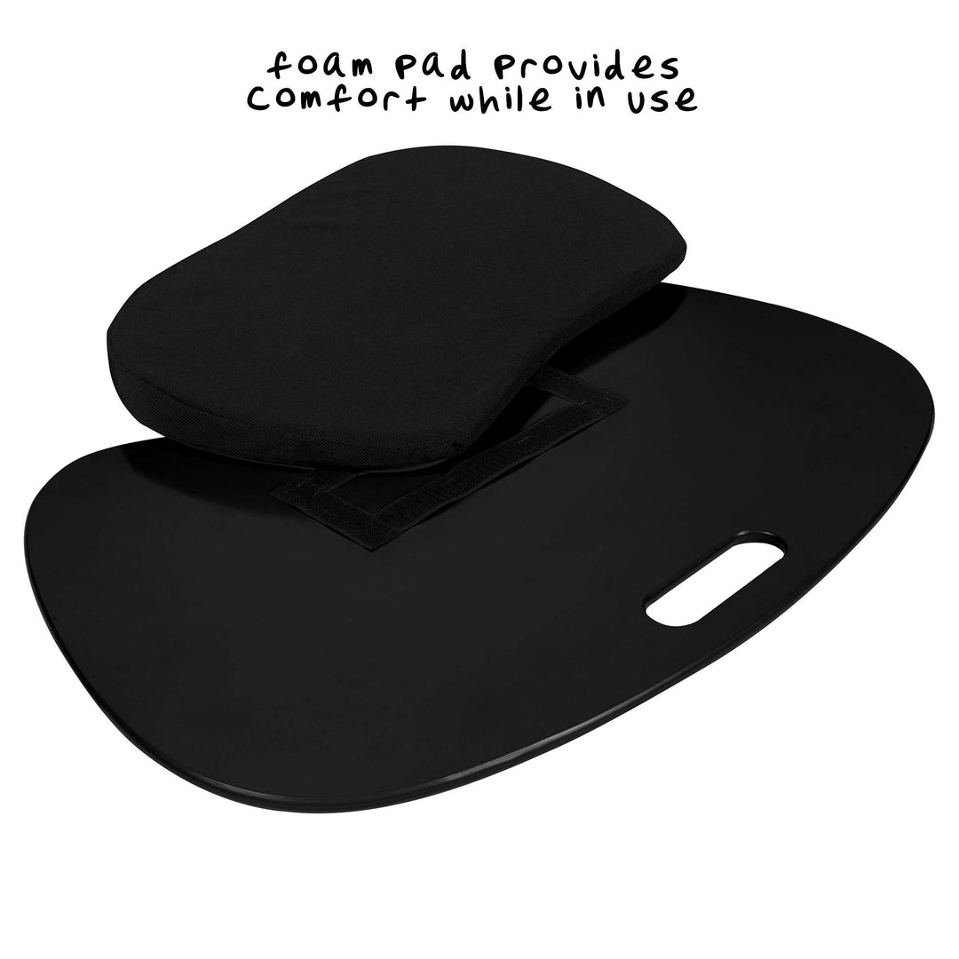 TBL-02869 Portable Laptop Lap Desk with Handle, Black, 23 L x 16 W x 2.5 H