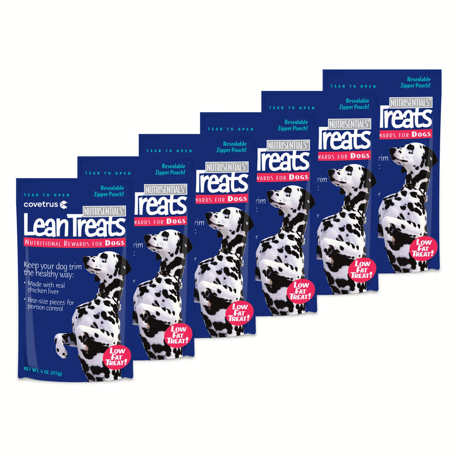 Nutrisential Lean Treats for Dogs - Soft Dog Treats for Small & Medium Dogs - Nutritional Low Fat Bite Size K9 Treats - Chicken Flavor - 6 Pack - 4oz