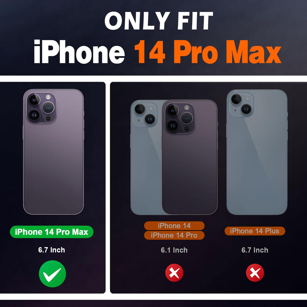 SHIELDON Case for iPhone 14 Pro Max 5G 6.7, Genuine Lea