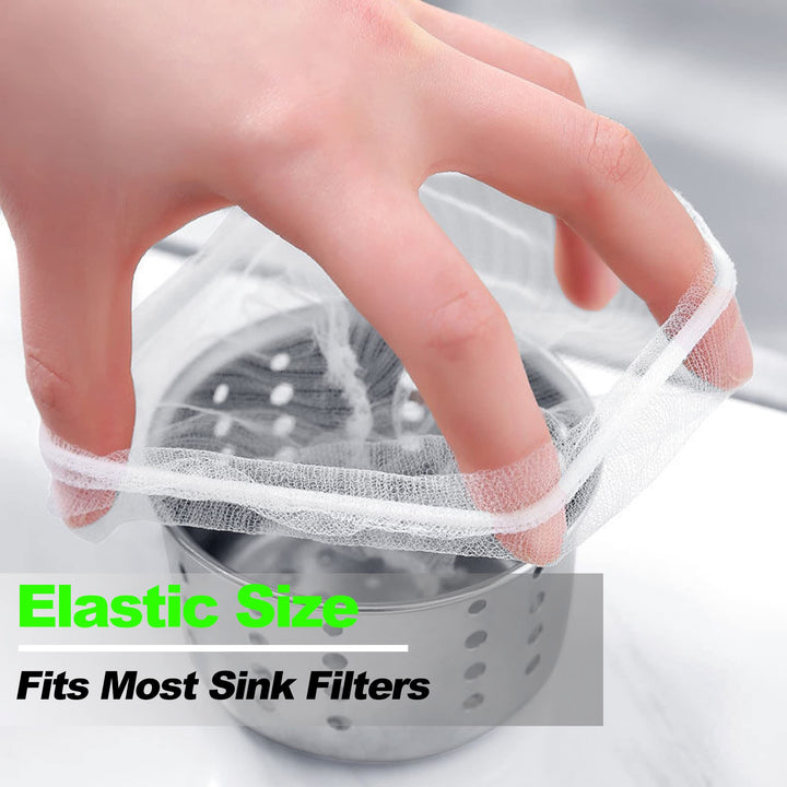Disposable Mesh Sink Strainer Bags- 100 Pcs Kitchen Sin