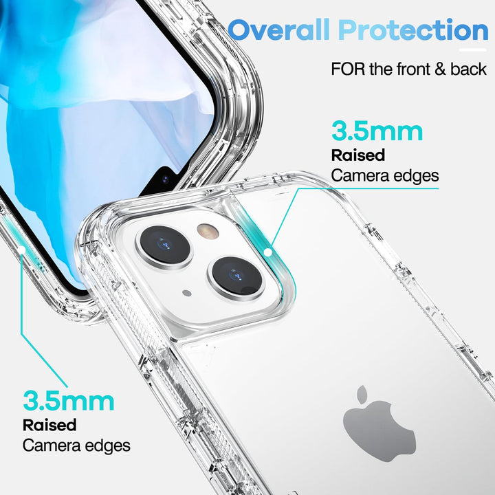 ORIbox for iPhone 14 Case for iPhone 13 Case Clear, [10