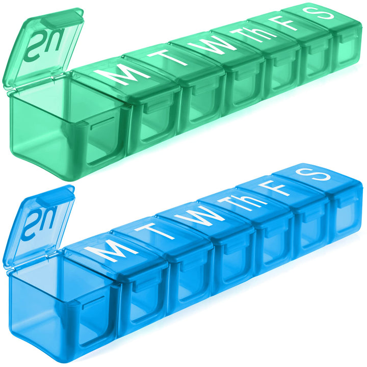 Extra Large Pill Organizer, BPA Free 7 Day Pill Box Cas