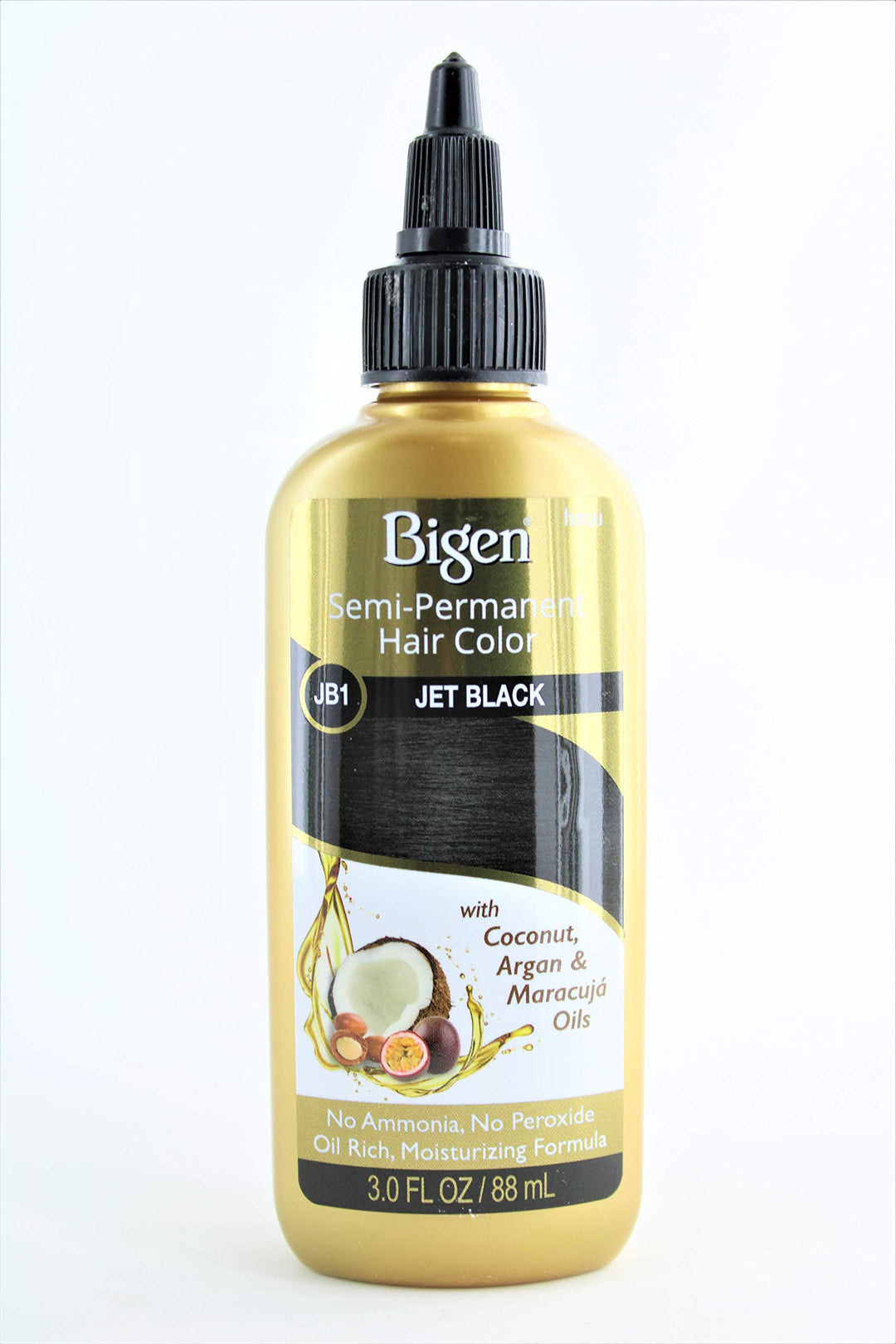 JB1 Jet Black Semi Permanent Hair Color, 3 Fl Oz (Pack of 1)