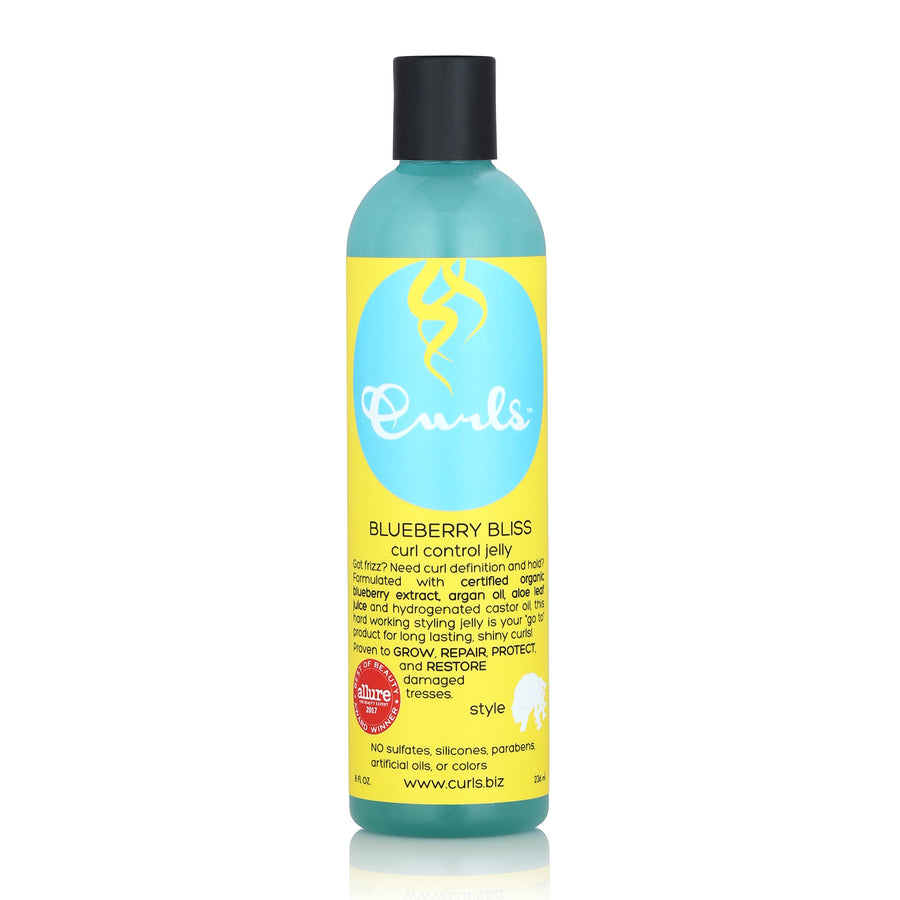 Blueberry Bliss Control Jelly - 8 oz, Define & Defrizz, Wash and Go's, Twist Outs & Braid Outs, for Wavy, Curly, and Coily Hair Types