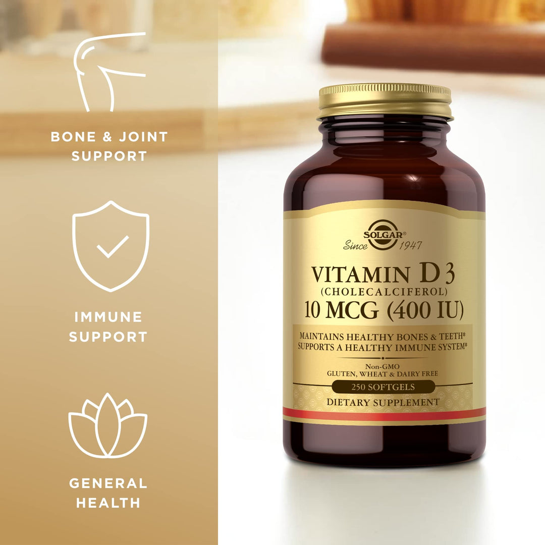 Solgar Vitamin D3 (Cholecalciferol) 10 mcg (400 IU) - 2