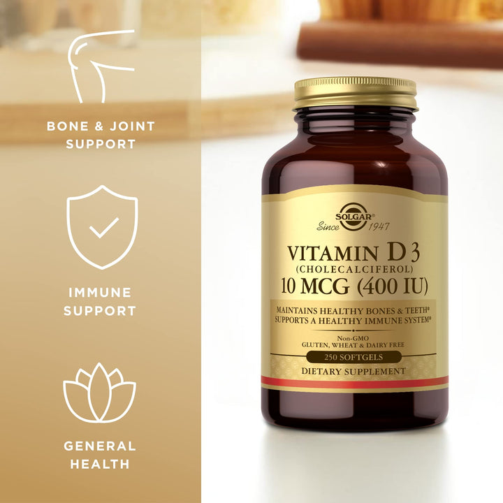 Solgar Vitamin D3 (Cholecalciferol) 10 mcg (400 IU) - 2
