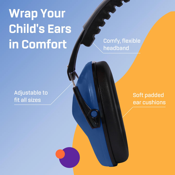 Kids Ear Protection, Noise Canceling Headphones Kids, Age 3-16, 26dB Noise Reduction, Ear Muffs for Kids, Kids Noise Cancelling Headphones, Earmuffs for Autism, Boys, Girls, Toddlers