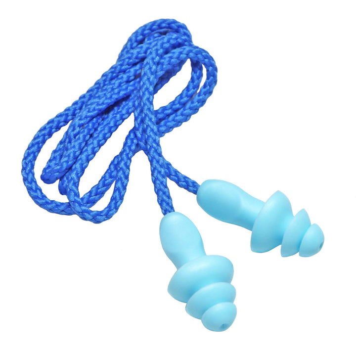 25 Pairs Corded Ear Plugs Soft Silicone Reusable Earplu
