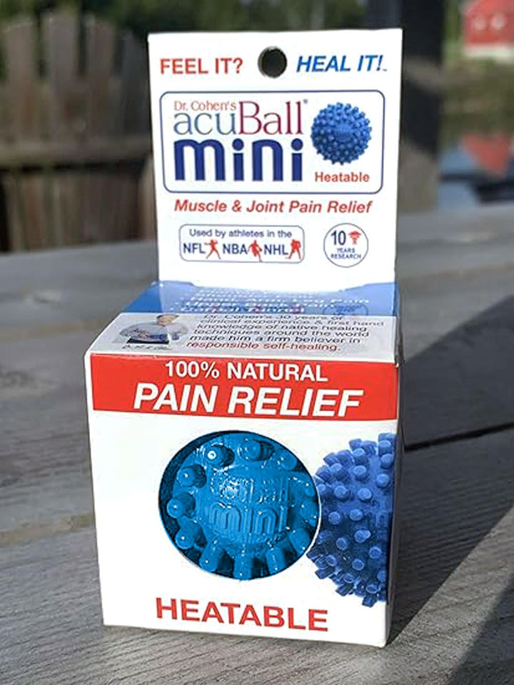 Dr. Cohen’s Heatable Massage Ball - FSA Eligible Mini acuBall Myofascial Triggerpoint Therapy for Targeted Joint & Muscle Pain Relief