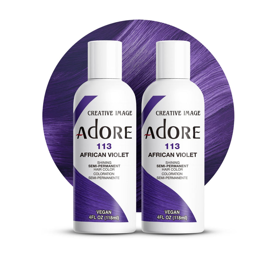 Semi-Permanent Haircolor #113 African Violet 4 Ounce 118ml 2 Pack