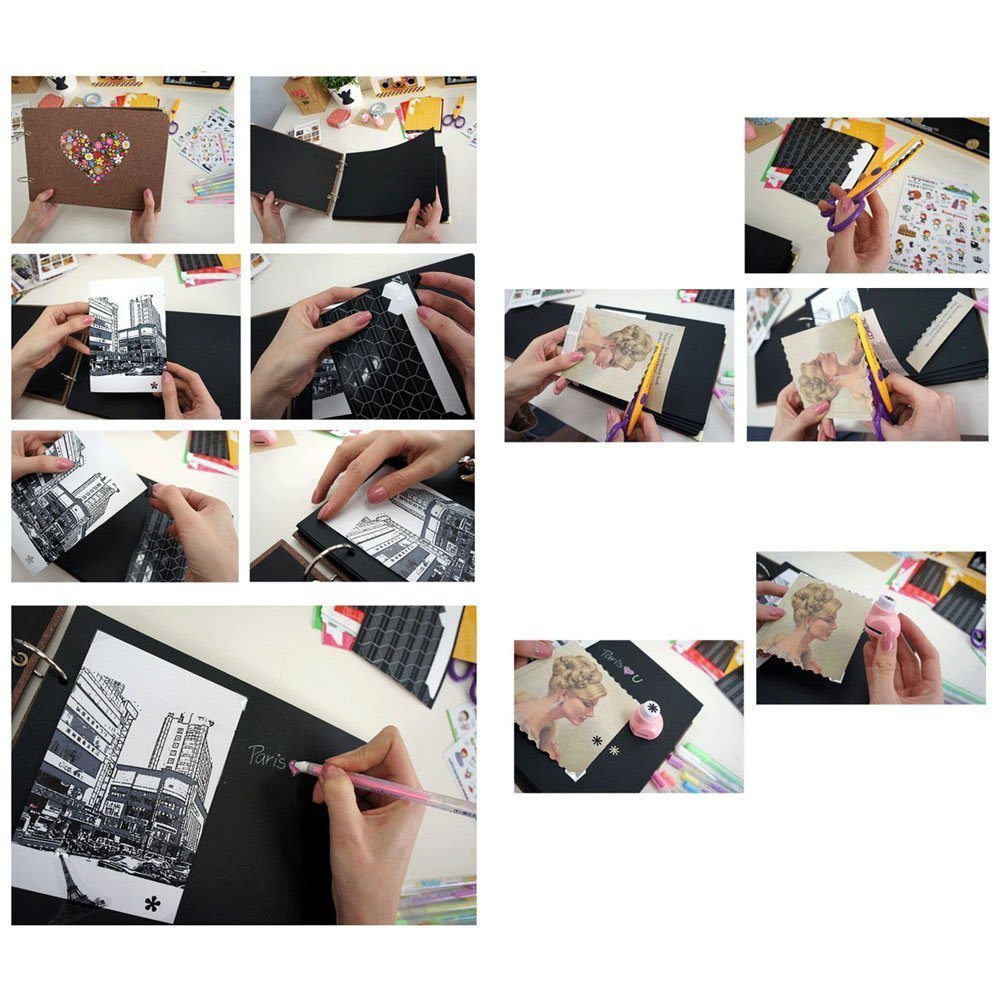 Newcreativetop Scrapbook Vintage Photo Albums Dandelion Printed Surface Ideal Valentines Day Gifts