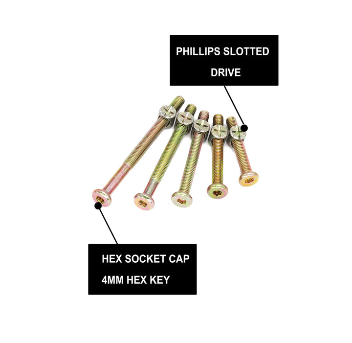 cSeao Crib Screws,Bed Frame Bolts and Nuts Kit, Crib Pa
