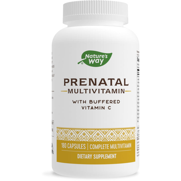 Nature&#39;s Way Prenatal Multivitamin, with folate for Healthy Brain and Spinal Development*, 180 Capsules