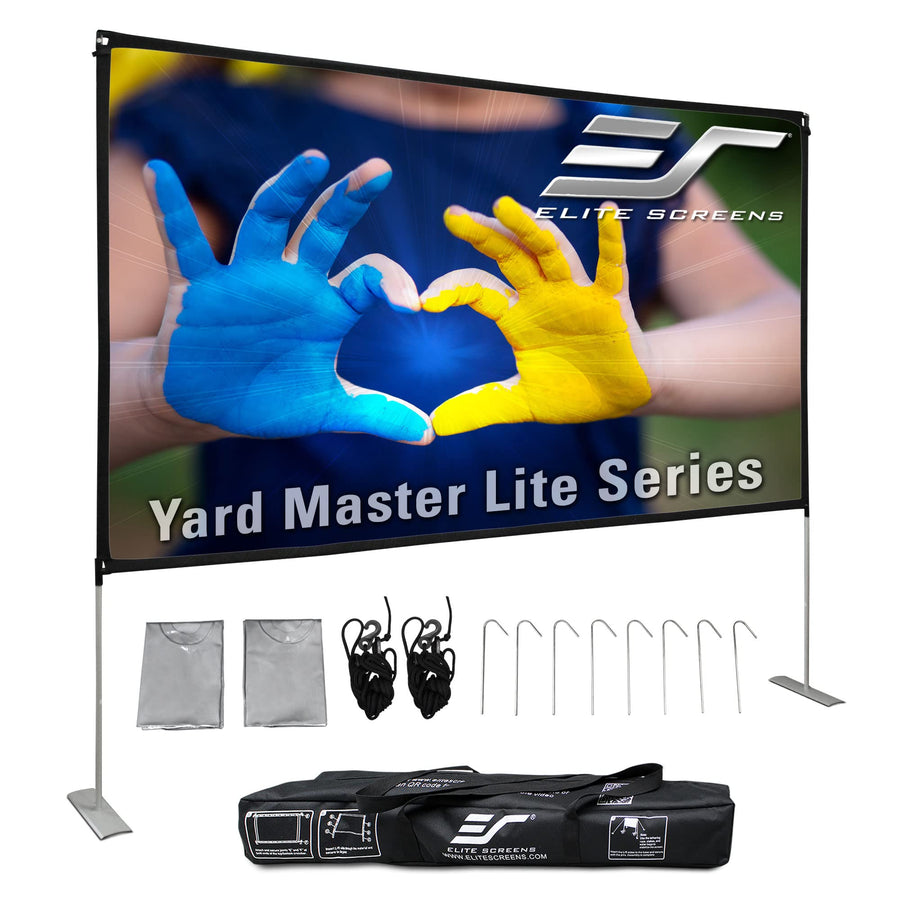 Elite Screens Yard Master Lite, 125-inch Outdoor Projec