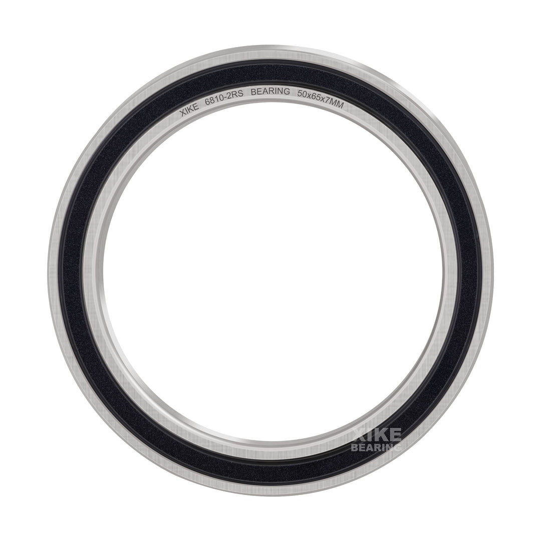 10 Pcs 6810-2RS Bearings 50x65x7mm, Double Rubber Seals and Pre-Lubricated, Deep Groove Ball Bearing.