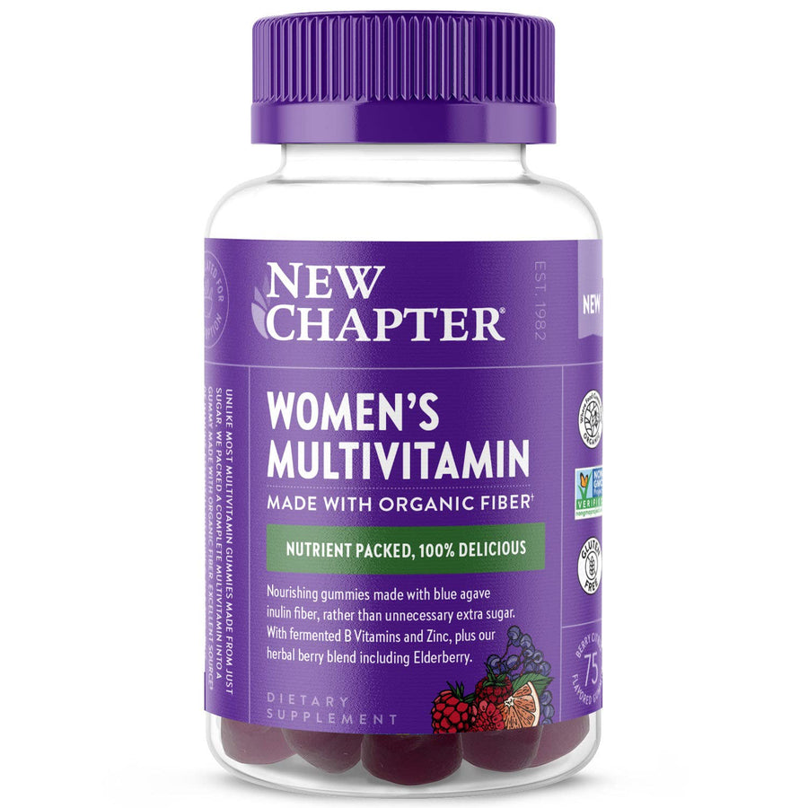 Women’s Multivitamin Gummies - 66% Less Sugar, Women’s Gummy Vitamins with Vitamin C, D3 & Zinc, Non-GMO, Gluten Free, Berry-Citrus, 75ct
