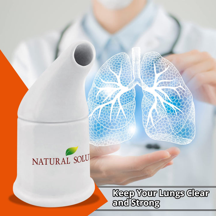 Natural Solution Pink Himalayan Salt Inhaler with 2 Pink Himalayan Crystal Salt Bags + Free Soap Bar