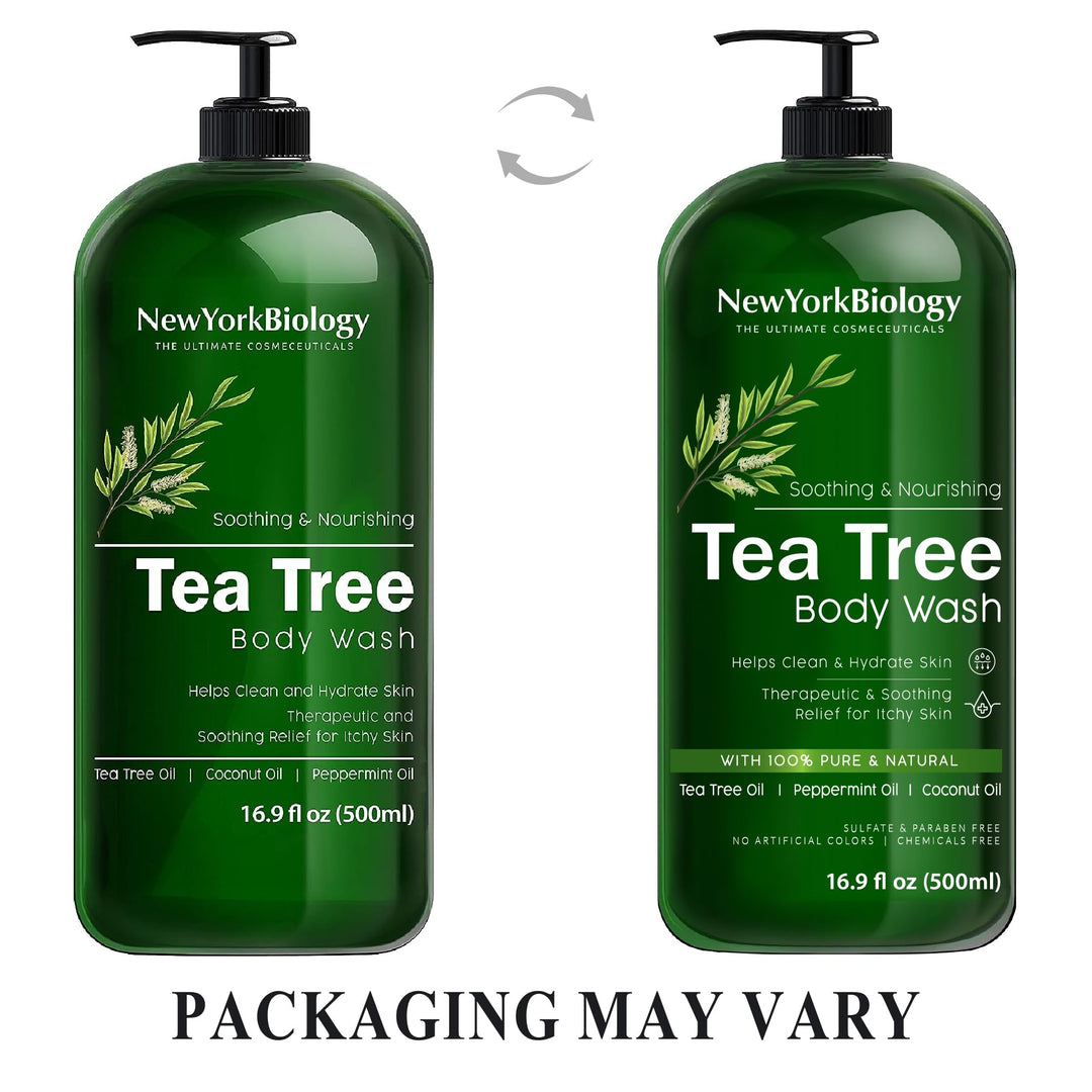 Tea Tree Oil Body Wash - HUGE 16 OZ - 100% Pure &amp; Natural - Extra Strength Professional Grade - Helps Soothe Toenail Fungus