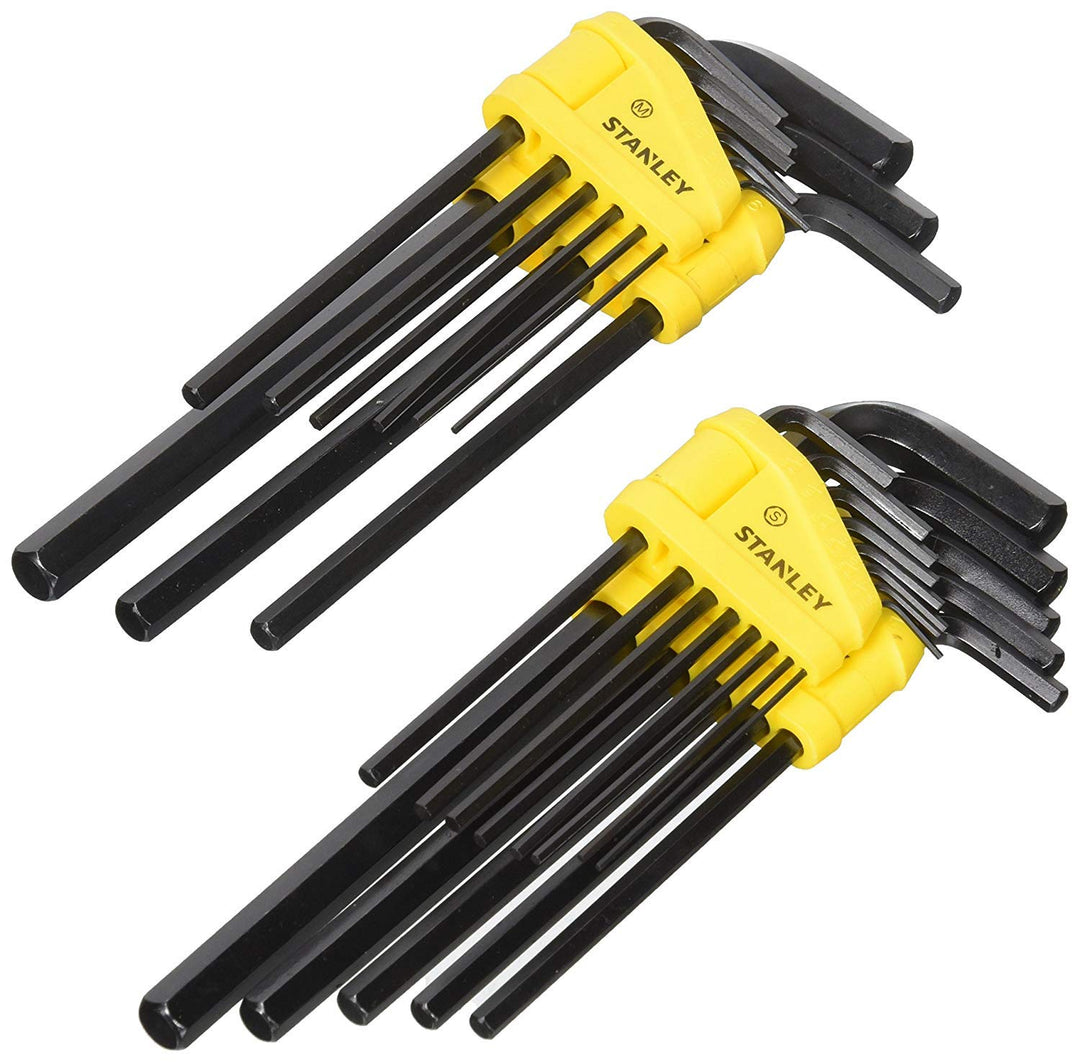 Hex Key Set, Long Arm, SAE &amp; MM, 22-Piece (85-753)
