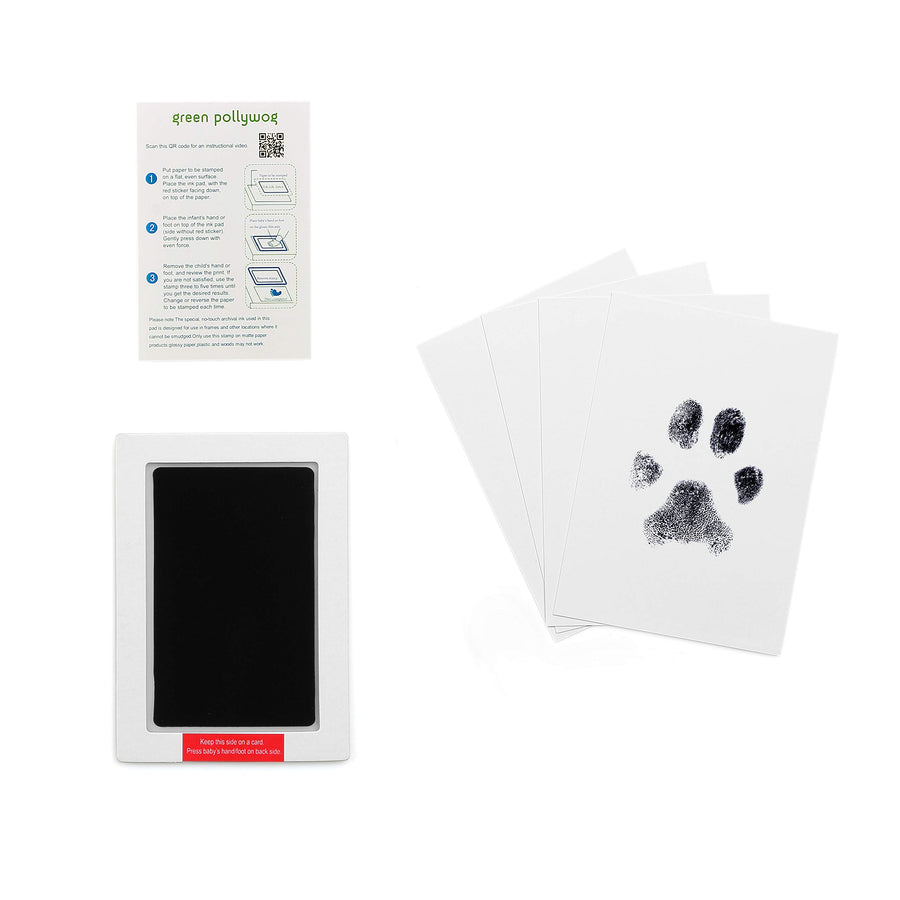 | Extra-Large Clean Touch Inkless Ink Pad for Pets | Paw/Nose Prints for Dogs & Cats Non-Toxic | Paw Print Stamp Kit | Dog Paw Print Kit | Cat Footprint Keepsake (1-Pack)