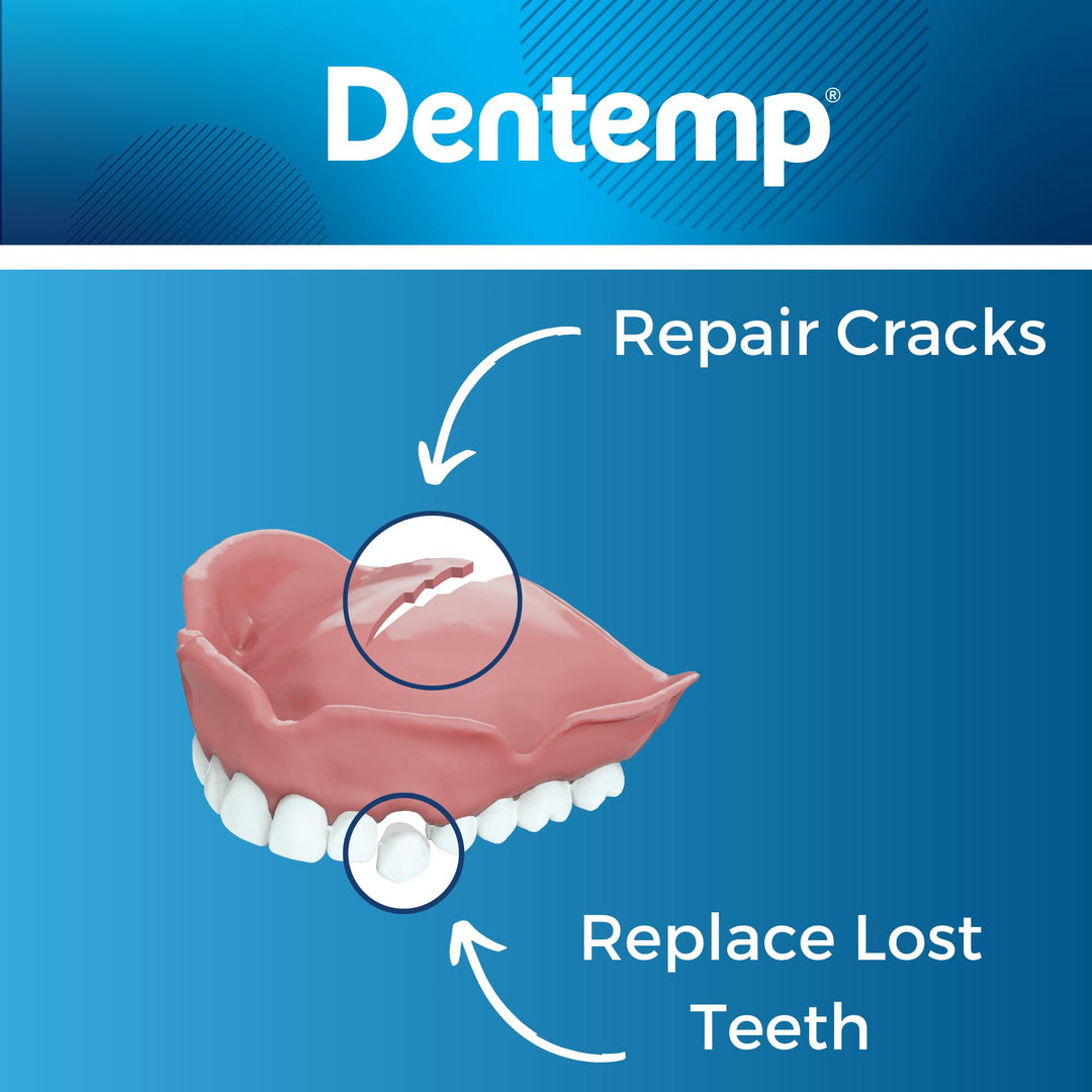 Repair Kit - Repair-It Advanced Formula Denture Repair Kit - Denture Repair Kit Repairs Broken Dentures - Denture Repair to Mend Cracks &amp; Replace Loose Teeth…