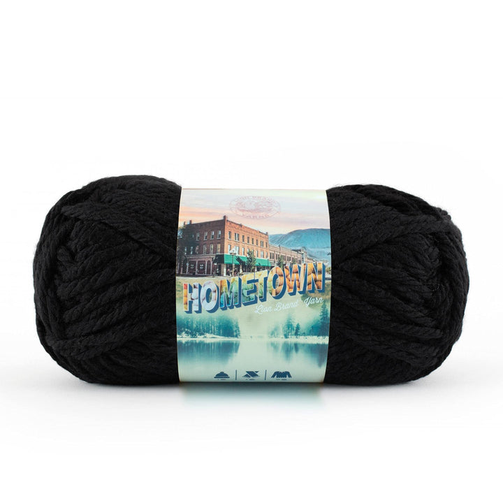 Hometown Yarn, Bulky Yarn, Yarn for Knitting and Crocheting, 1-Pack, Oakland Black