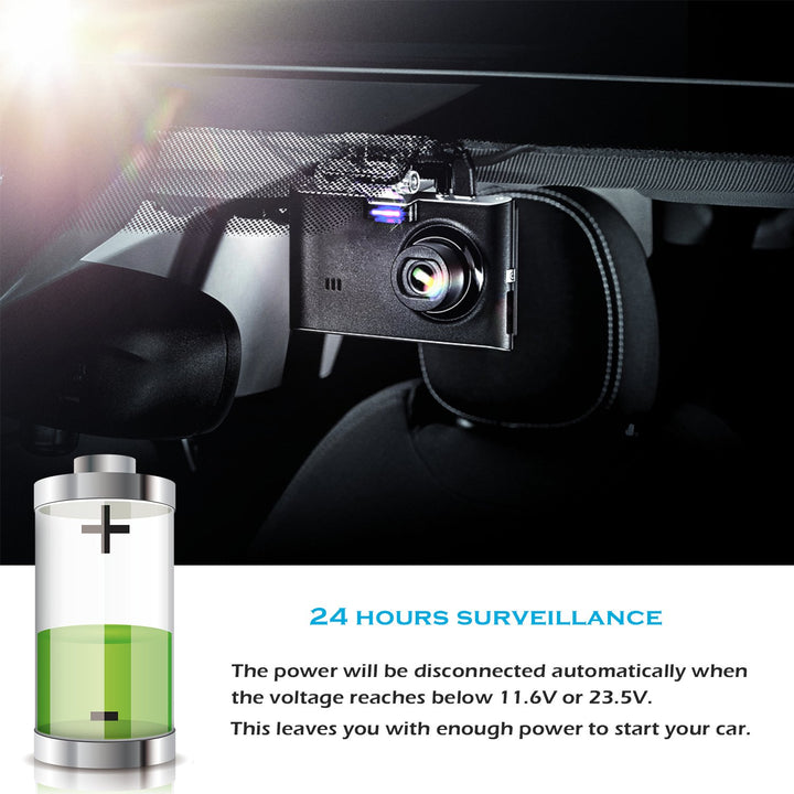 Plozoe Dash Cam Hardwire Kit, Mini USB Hard Wire Kit Fu