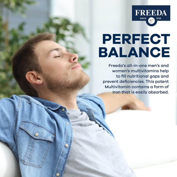 FREEDA Multivitamin – Quintabs-M with Iron – Kosher Mul
