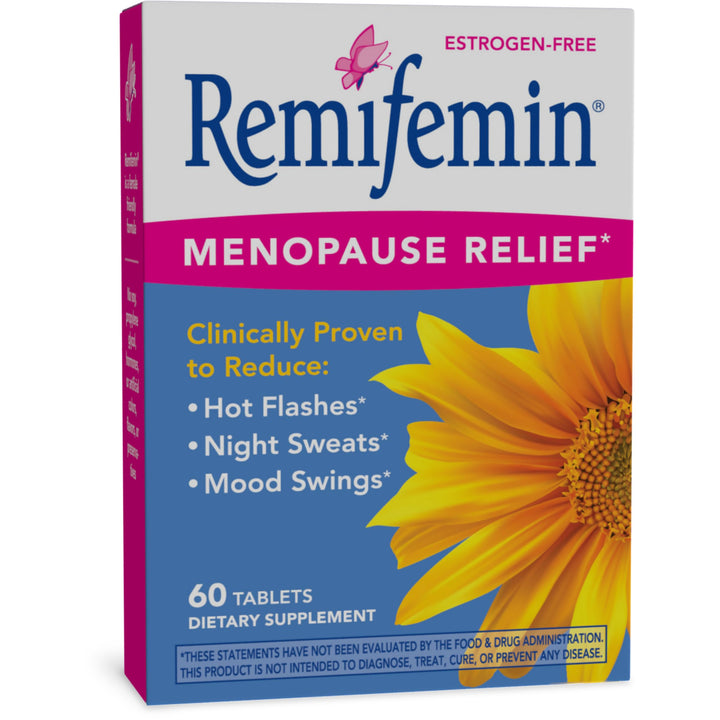 Remifemin Menopause Symptoms Relief - Clinically Proven Ingredients - Menopause Supplements - Black Cohosh - Estrogen-Free - Made in Germany - 60 Tablets