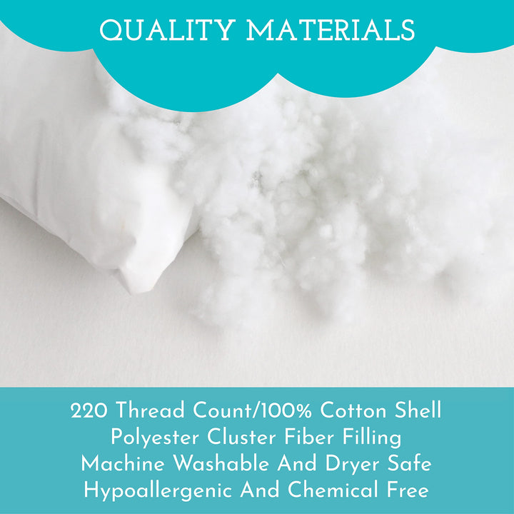 Youth Pillow - 16 X 22 - Soft &amp; Hypoallergenic - Better Sleep for Kids - Perfect Size - Backed by Our Love The Fluff Guarantee (1 Pack)