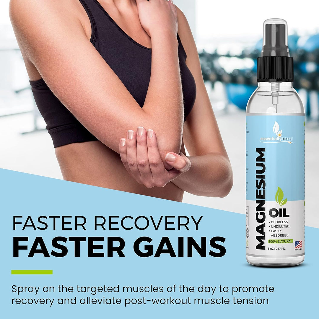 Magnesium Oil Spray - LARGE 8oz Size - EXTRA STRENGTH -