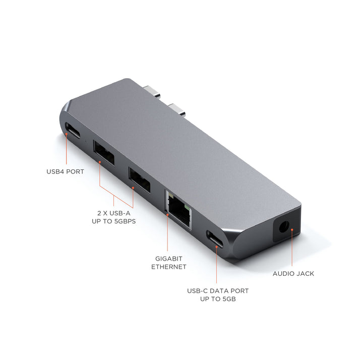 Satechi USB C Hub Multiport Adapter Pro Hub Mini, USB C