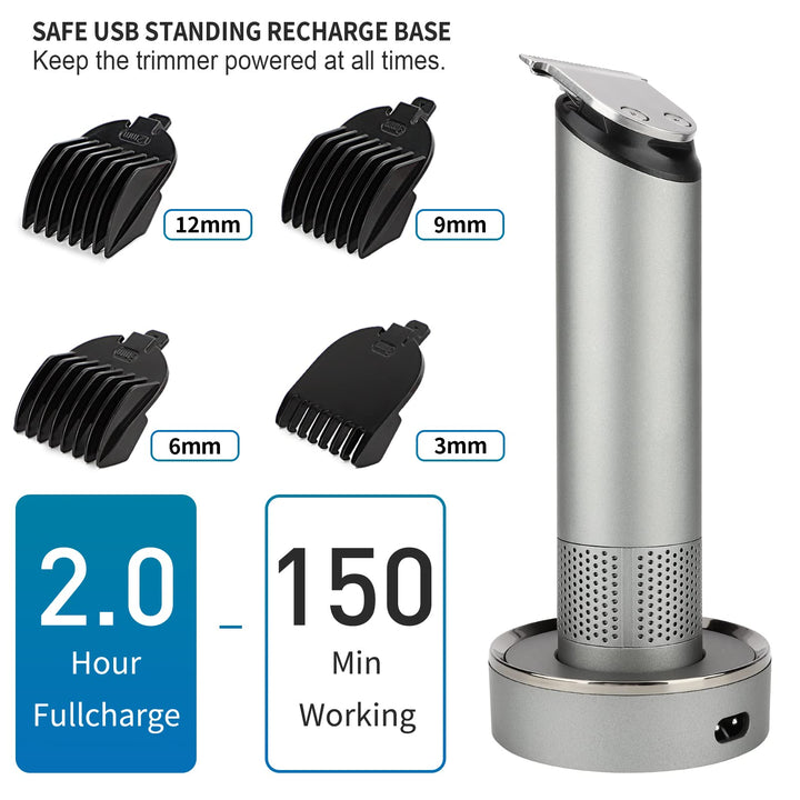 PRITECH Hair Trimmer for Men, Rechargeable Hair Clipper