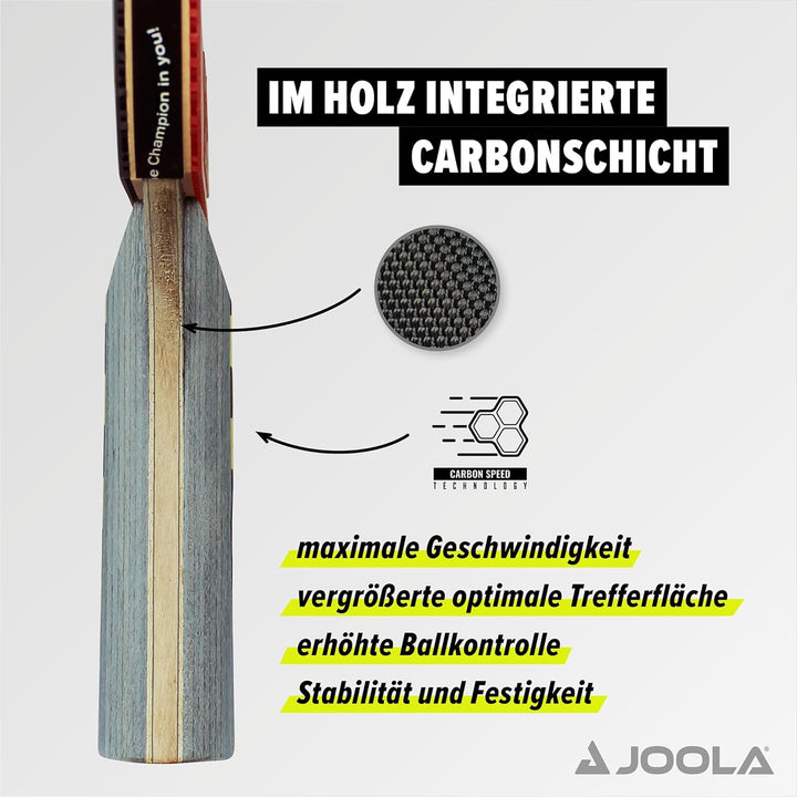 JOOLA Carbon Pro Professional Ping Pong Paddle - Racket