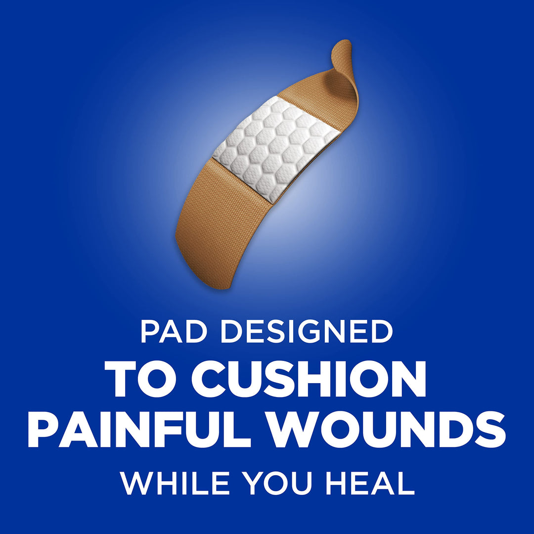 All One Size 1, 100 Count : Brand Flexible Fabric Adhesive Bandages for Minor Wound Care, 100 Count