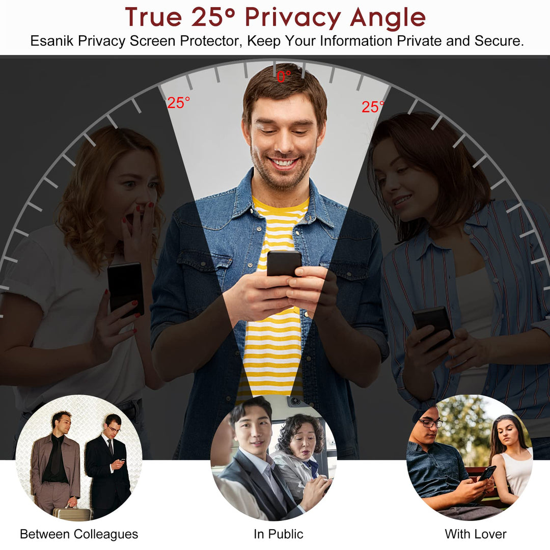 Privacy Screen Protector for Samsung Galaxy S22 6.1 Inch [2 + 2 Pack], 2 x PET Anti Spy Screen Cover [Not Glass] + 2 x Camera Lens Tempered Glass